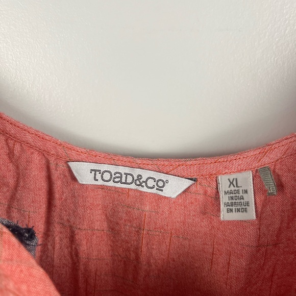 Toad&Co Festivator Dress - Women's red size XL organic cotton - Picture 3 of 7